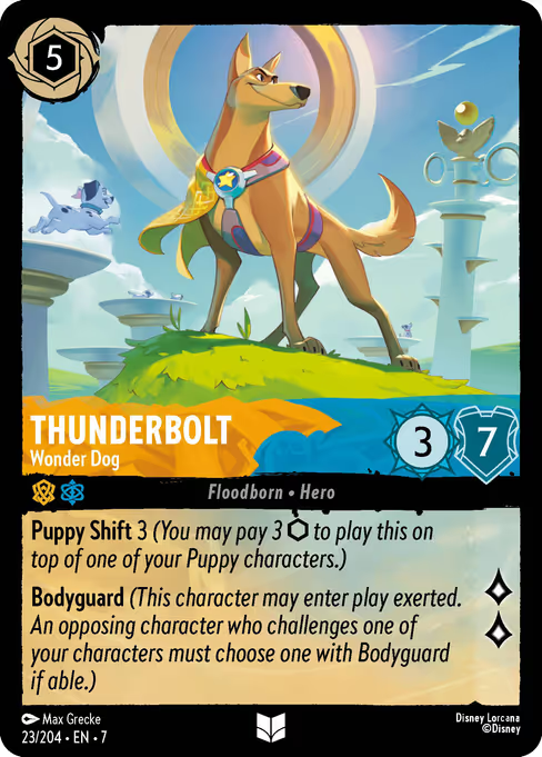 Thunderbolt - Wonder Dog Disney Lorcana card