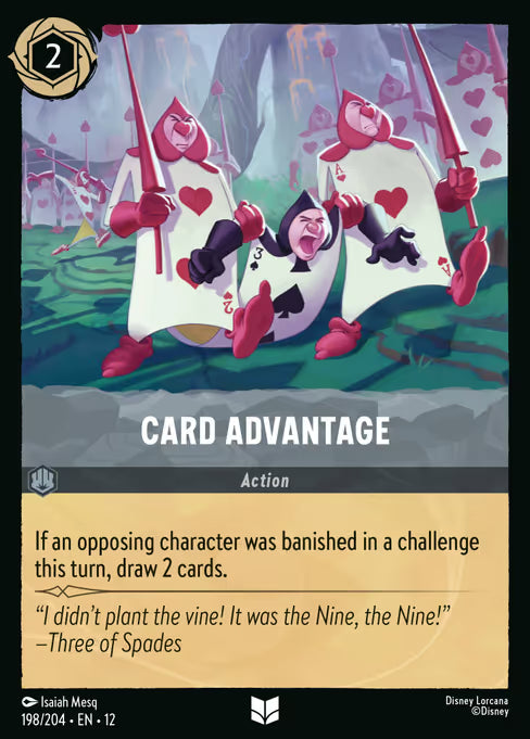 Card Advantage Disney Lorcana card
