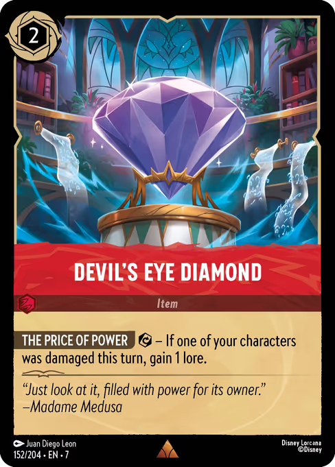 Devil's Eye Diamond Disney Lorcana card
