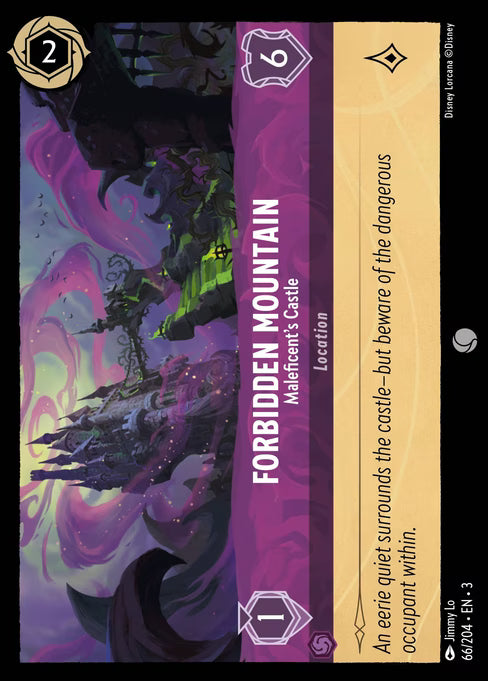 Forbidden Mountain - Maleficent's Castle Disney Lorcana card