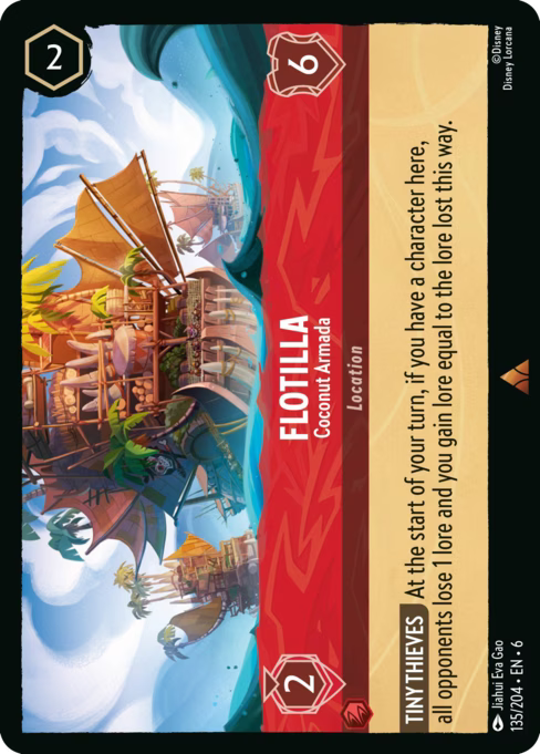 Flotilla - Coconut Armada Disney Lorcana card