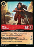 Raya - Leader of Heart Disney Lorcana card