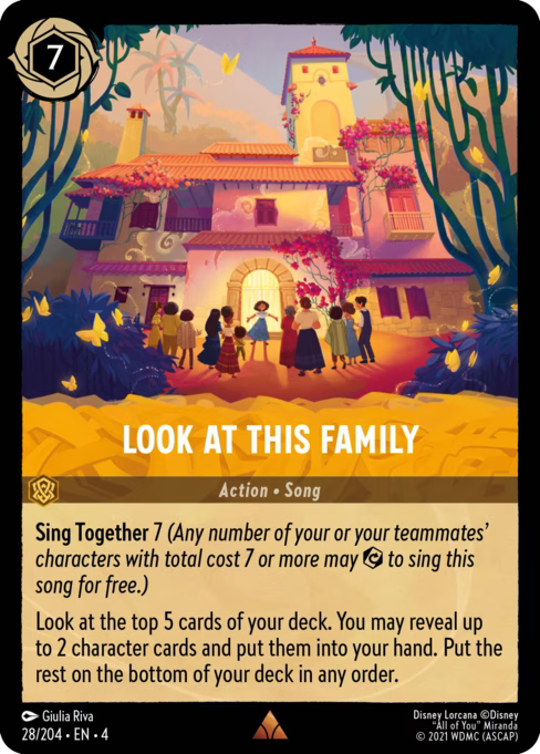 Look at This Family Disney Lorcana card