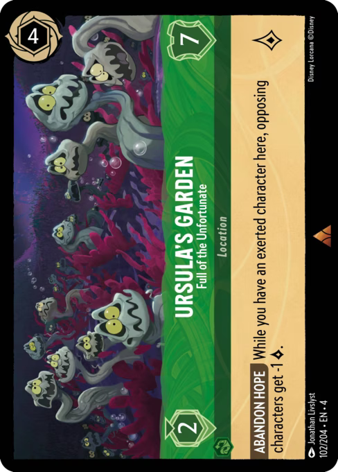 Ursula’s Garden - Full of the Unfortunate Disney Lorcana card