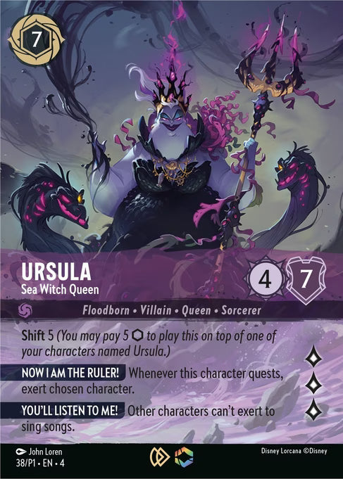 Ursula - Sea Witch Queen Disney Lorcana card