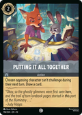Putting It All Together Disney Lorcana card