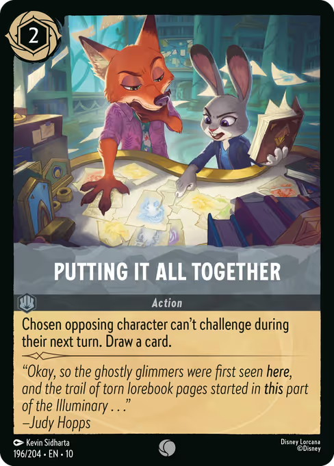 Putting It All Together Disney Lorcana card