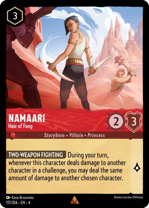 Namaari - Heir of Fang Disney Lorcana card