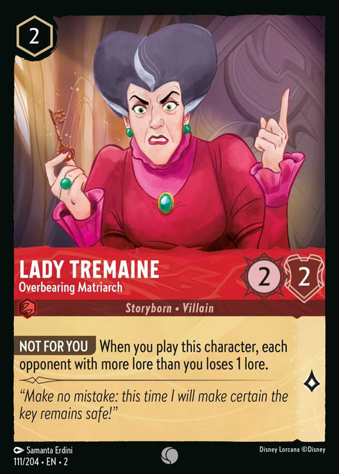 Lady Tremaine - Overbearing Matriarch Disney Lorcana card