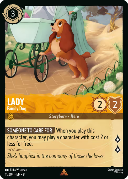 Lady - Family Dog Disney Lorcana card
