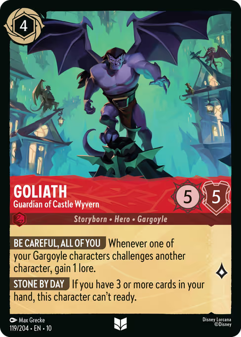 Goliath - Guardian of Castle Wyvern Disney Lorcana card