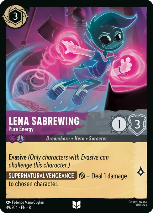 Lena Sabrewing - Pure Energy Disney Lorcana card