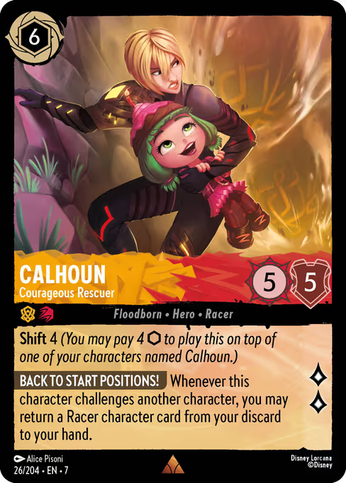 Calhoun - Courageous Rescuer Disney Lorcana card