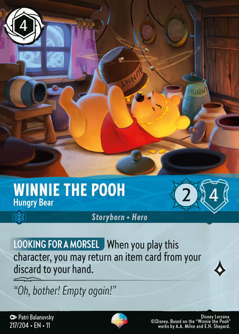 Winnie the Pooh - Hungry Bear Disney Lorcana card