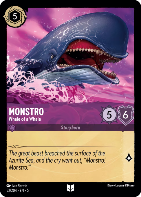 Monstro - Whale of a Whale Disney Lorcana card