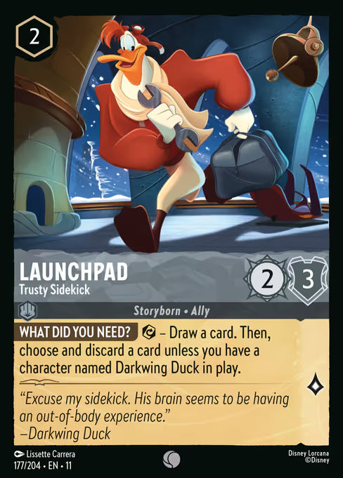 Launchpad - Trusty Sidekick Disney Lorcana card