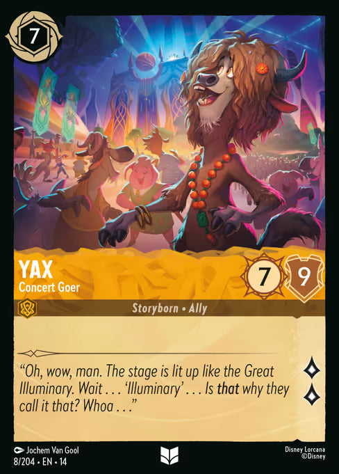 Yax - Concert Goer Disney Lorcana card