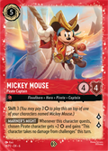 Mickey Mouse - Pirate Captain Disney Lorcana card