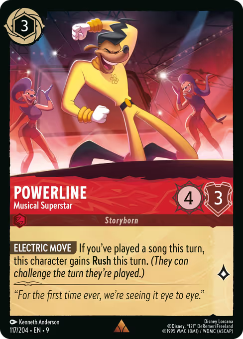 Powerline - Musical Superstar Disney Lorcana card