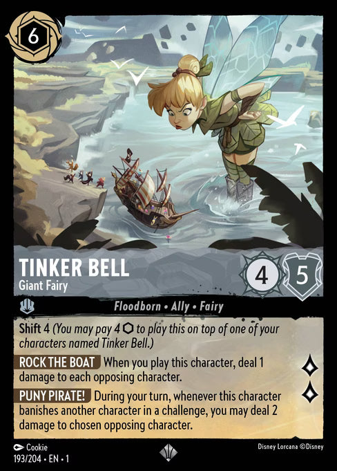 Tinker Bell - Giant Fairy Disney Lorcana card