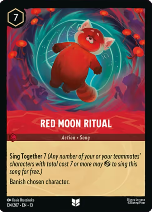 Red Moon Ritual Disney Lorcana card