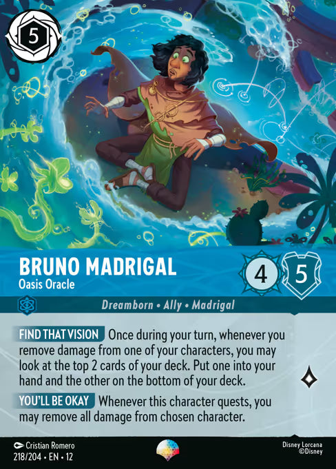 Bruno Madrigal - Oasis Oracle Disney Lorcana card
