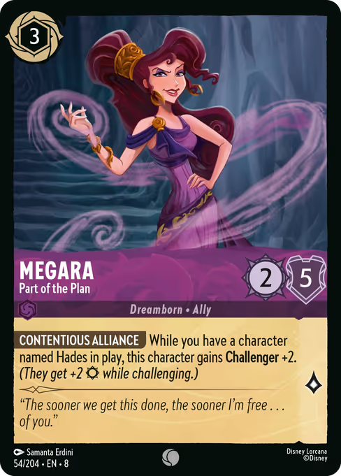 Megara - Part of the Plan Disney Lorcana card