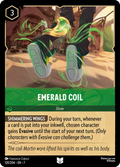Emerald Coil Disney Lorcana card
