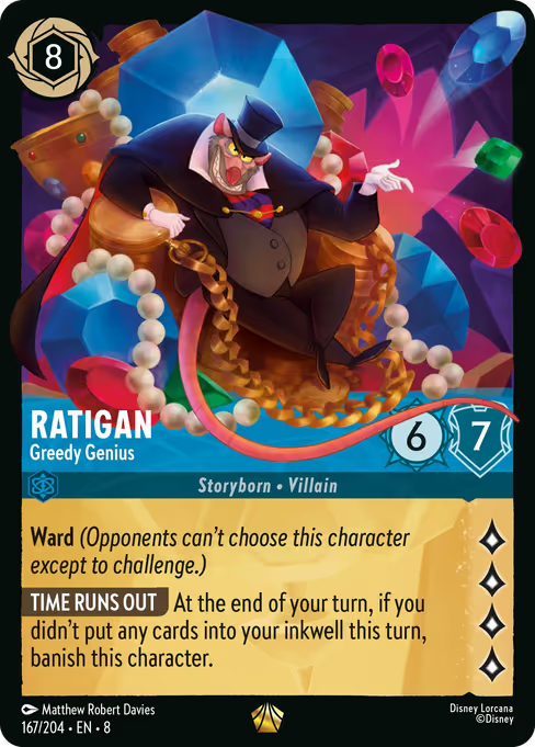 Ratigan - Greedy Genius Disney Lorcana card