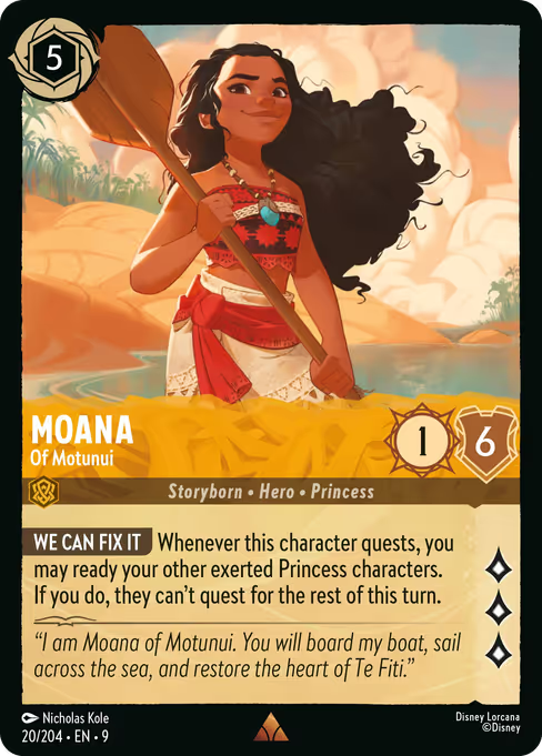 Moana - Of Motunui Disney Lorcana card
