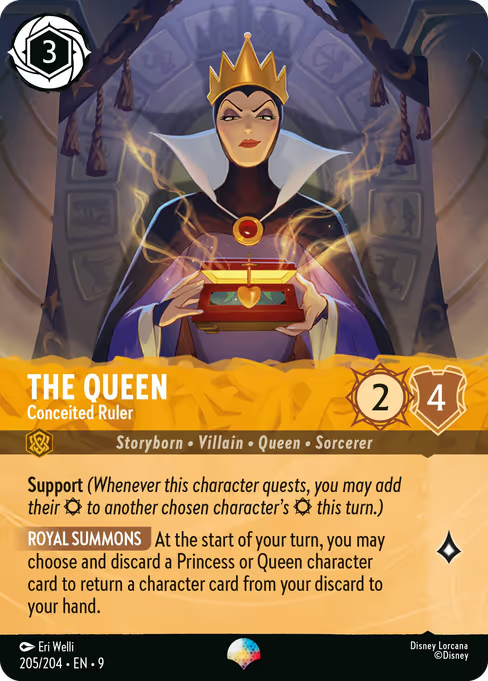 The Queen - Conceited Ruler Disney Lorcana card