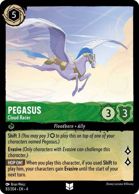 Pegasus - Cloud Racer Disney Lorcana card