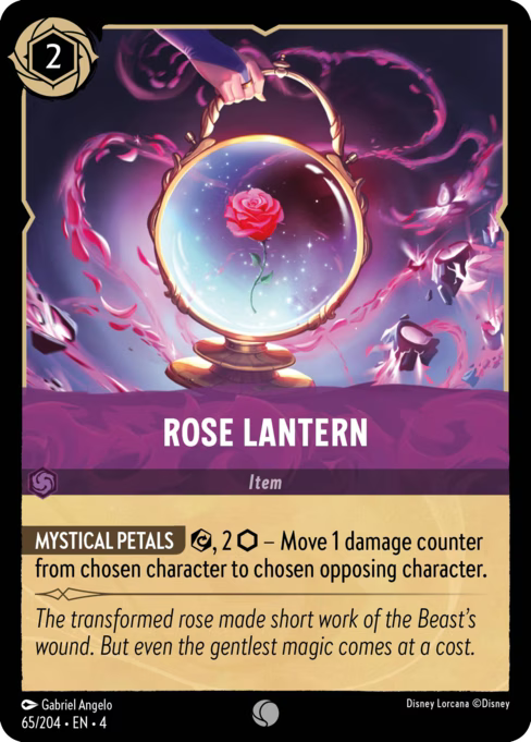 Rose Lantern Disney Lorcana card