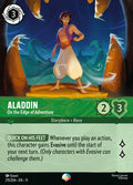 Aladdin - On the Edge of Adventure Disney Lorcana card