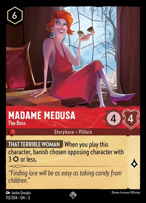 Madame Medusa - The Boss Disney Lorcana card