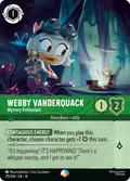 Webby Vanderquack - Mystery Enthusiast Disney Lorcana card