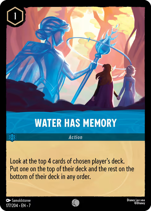 Water Has Memory Disney Lorcana card