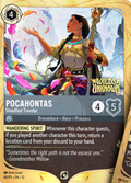 Pocahontas - Steadfast Traveler Disney Lorcana card