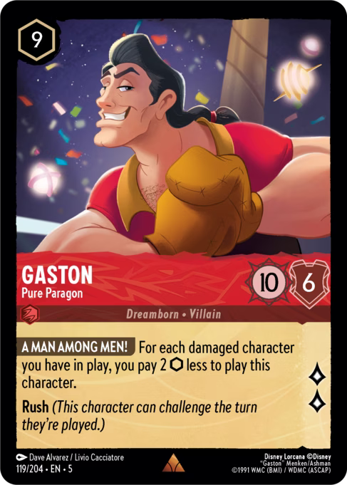 Gaston - Pure Paragon Disney Lorcana card