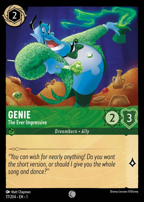 Genie - The Ever Impressive Disney Lorcana card