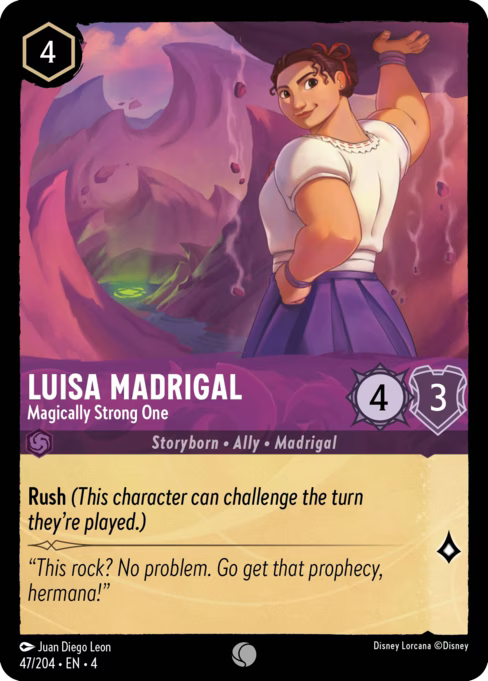 Luisa Madrigal - Magically Strong One Disney Lorcana card