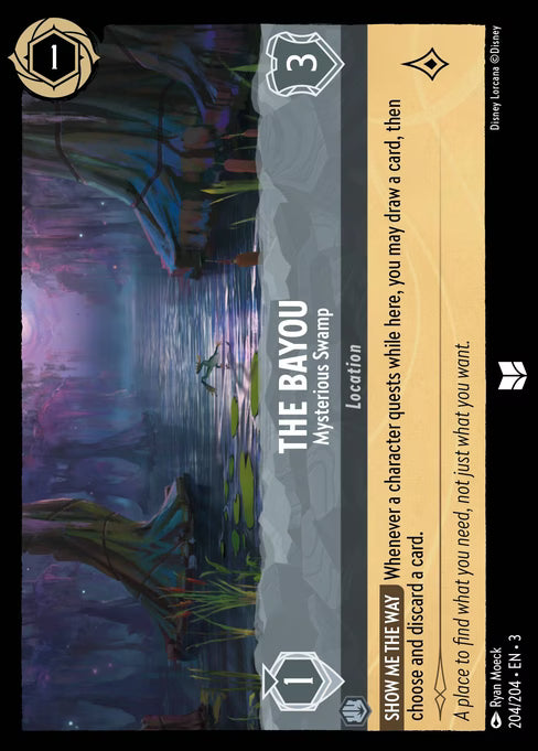 The Bayou - Mysterious Swamp Disney Lorcana card
