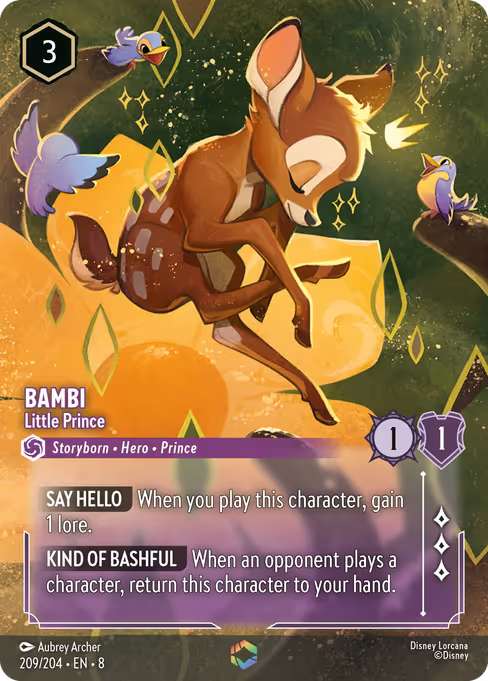 Bambi - Little Prince Disney Lorcana card