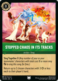 Stopped Chaos in Its Tracks Disney Lorcana card