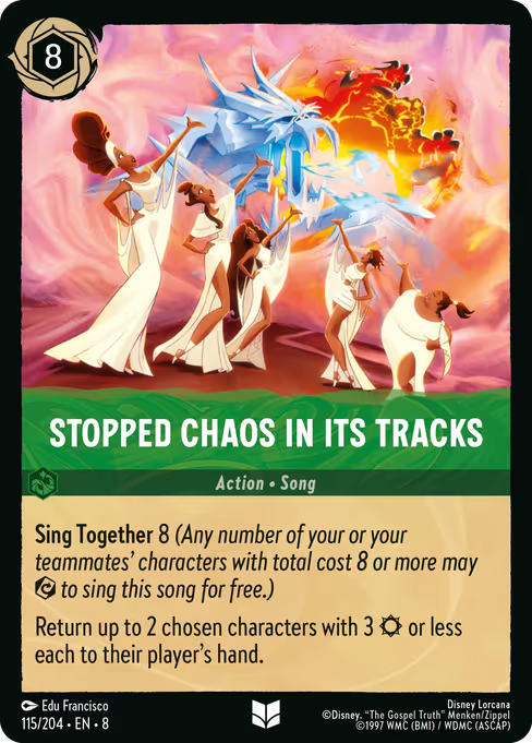 Stopped Chaos in Its Tracks Disney Lorcana card