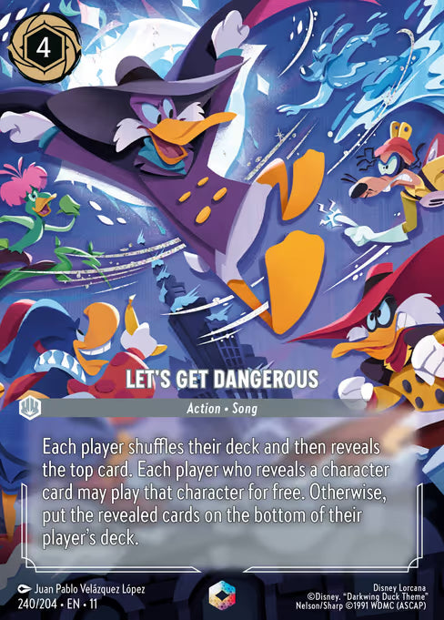 Let's Get Dangerous Disney Lorcana card