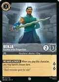 Benja - Guardian of the Dragon Gem Disney Lorcana card