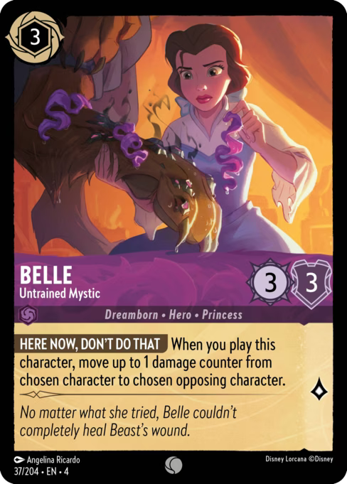 Belle - Untrained Mystic Disney Lorcana card