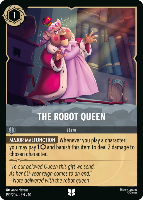 The Robot Queen Disney Lorcana card