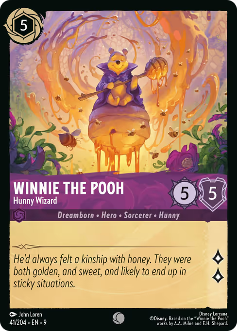 Winnie the Pooh - Hunny Wizard Disney Lorcana card